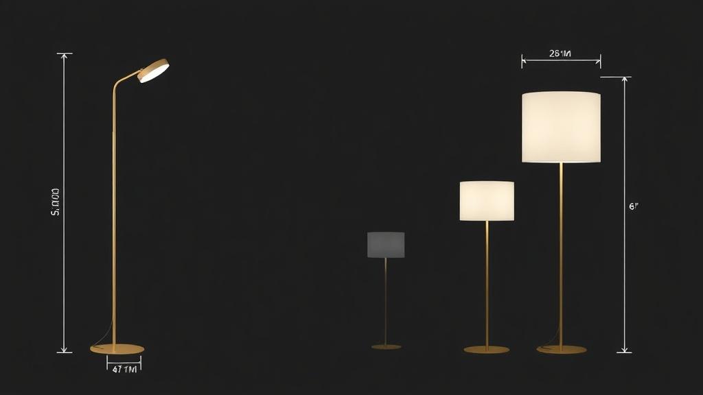 Торшеры ST Luce. Размеры, пропорции и визуальный вес Торшеры ST Luce. Размеры, пропорции и визуальный вес